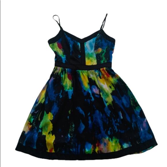 Matty M Dress Multicolor Abstract Print Sleeveless Mini Dress Size Small - Picture 12 of 13